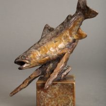 Ott Jones, Mountain Brookie, bronze, 7x5.5, $875