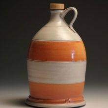Rod Dugal, Spirit Bottle, soda-fired porcelain, 8.5 x 5 x 5, $95 - SOLD