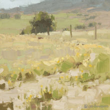 Chula Beauregard, Land of Plenty, oil, 8 x 8, $700