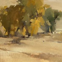 Kathryn Mapes Turner, Soldier Creek, oil, 6 x 8, $800
