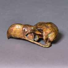 Stefan Savides, Skull-pture, bronze, 2.5 x 6 x 4, $750