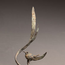 Stefan Savides, Wren's - Day, bronze, 11 x 7.5 x 5