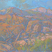 Thomas Paquette, Mount Moriah Wilderness View, gouache, 3 x 4, $750