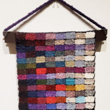 Ann J. Pryde, I'm Bored, tapestry weaving, wool