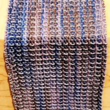 Samantha Robason, Untitled (wool scarf), rigid heddle weaving, wool
