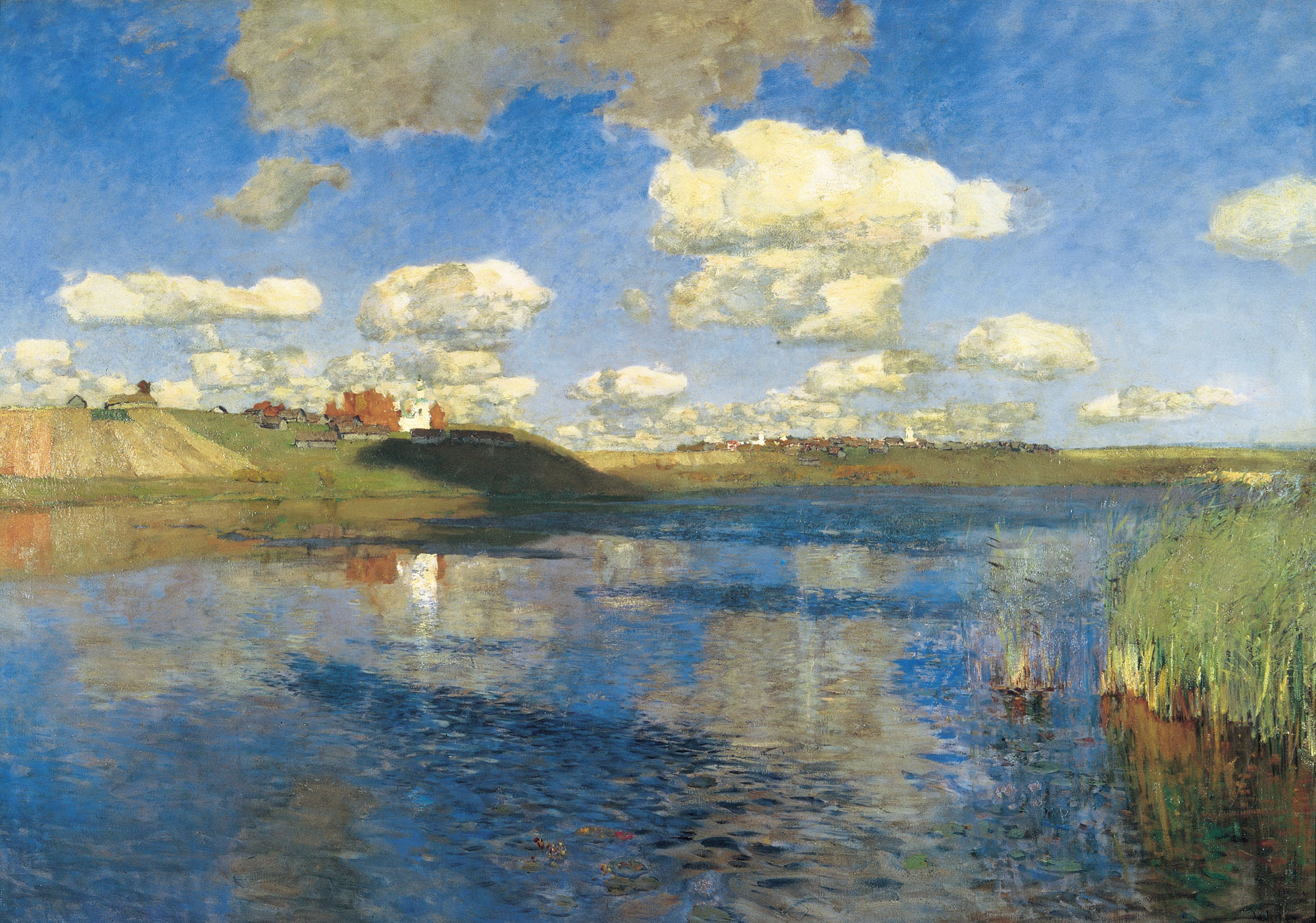 Painting of a lake by Isaac Levitan