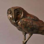 Bronze owl by Burke