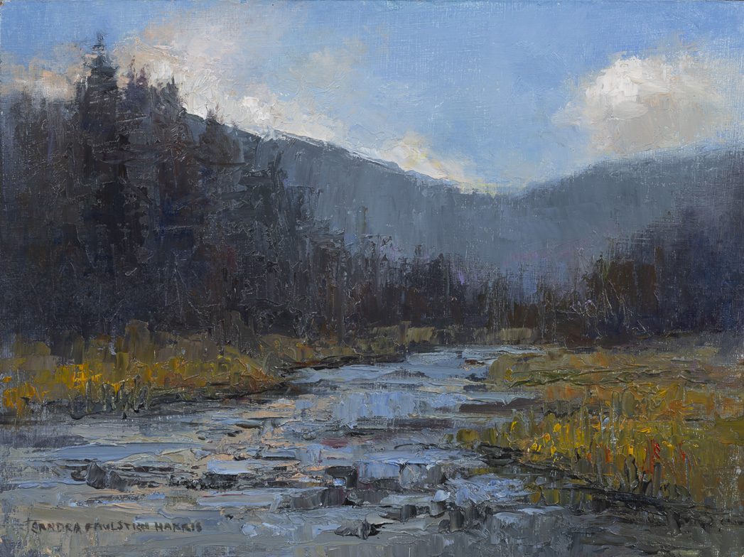 Sandra Harris Grizzly Country oil 6x8