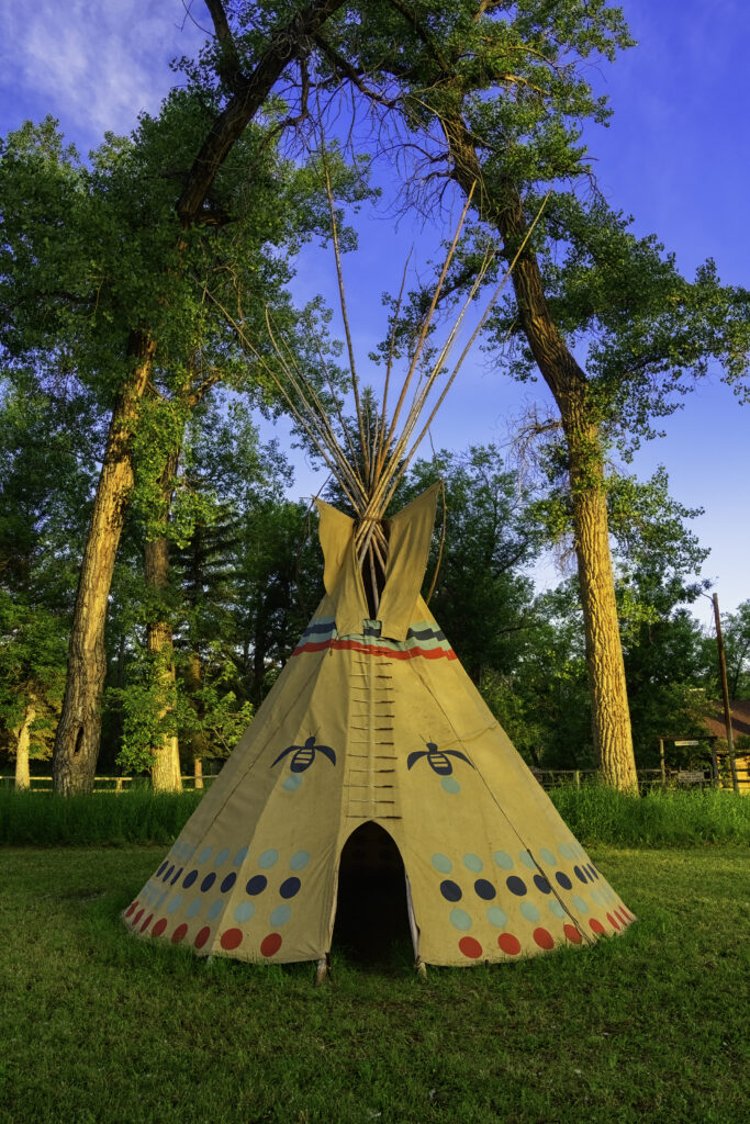 Tipi Raising at The Brinton